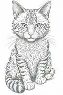 cat tattoo design idea
