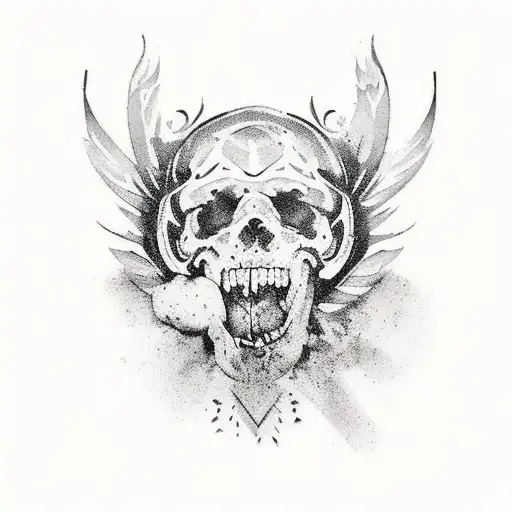 stencil di un tatuaggio polinesiano da avvolgere sull'avambraccio che rappresenta l'idea di fatica tattoo design idea