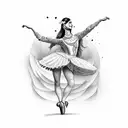 Spanish flaminco dancer tattoo design idea