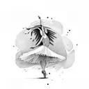 Spanish flaminco dancer tattoo design idea