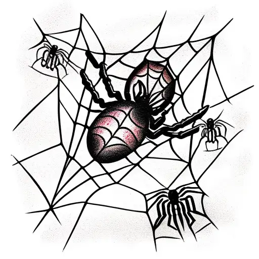 Spider Web tattoo design idea