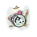 live laugh toaster bath  tattoo design idea
