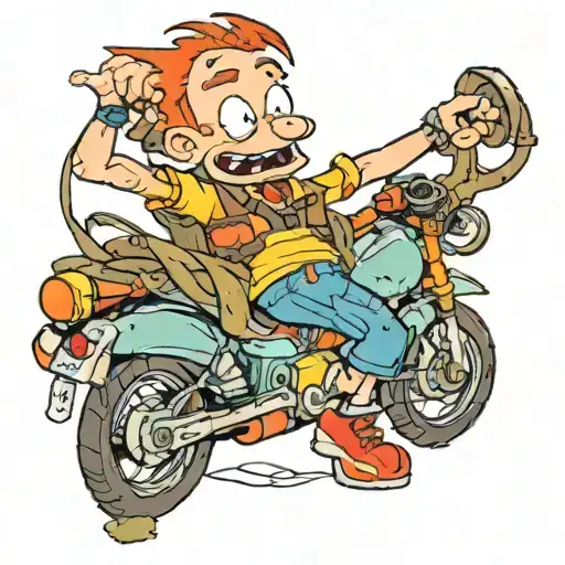 TATTOO OF DONNIE THORNBERRY FROM RUGRATS tattoo design idea