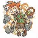 TATTOO OF DONNIE THORNBERRY FROM RUGRATS tattoo design idea