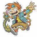 TATTOO OF DONNIE THORNBERRY FROM RUGRATS tattoo design idea