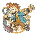 TATTOO OF DONNIE THORNBERRY FROM RUGRATS tattoo design idea