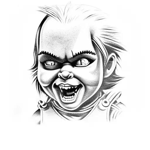 childs play, chucky tattoo design idea