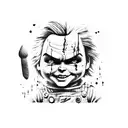 childs play, chucky tattoo design idea