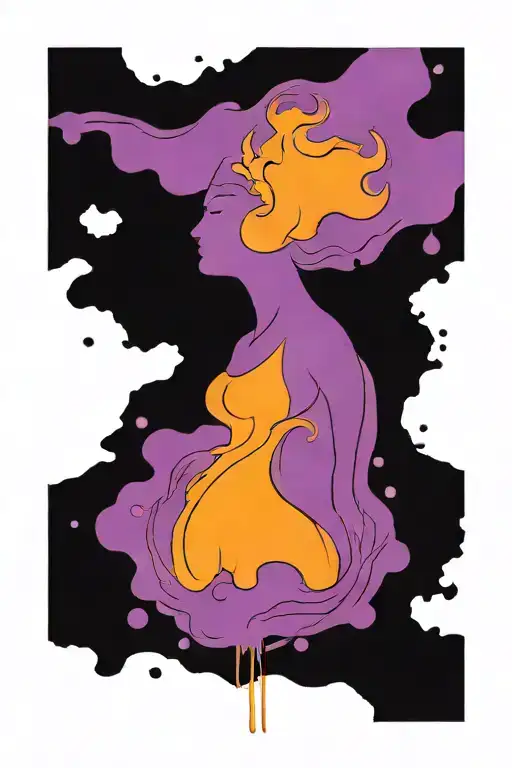 athena goddess , paint drops, brush style surrounded tattoo design idea