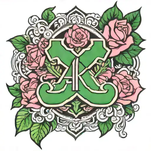 alpha kappa alpha tattoo design idea