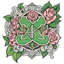 alpha kappa alpha tattoo design idea