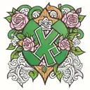 alpha kappa alpha tattoo design idea