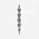 a vase with a spiral design tattoo design idea