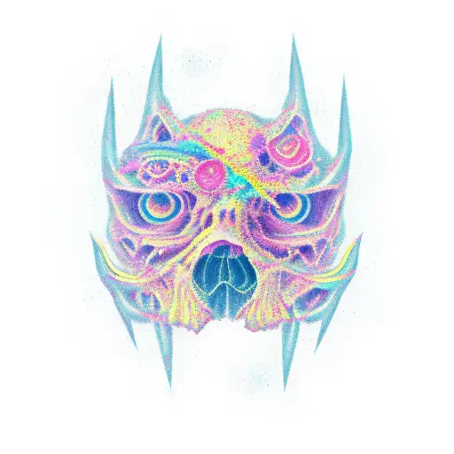 posseidon with thunder storm tattoo design idea