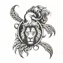 3 lion claws tattoo design idea