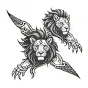 3 lion claws tattoo design idea