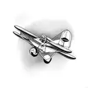 pitts biplane tattoo design idea