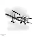 pitts biplane tattoo design idea
