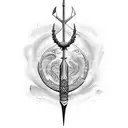 âncora com arco e flecha  tattoo design idea