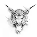 âncora com arco e flecha  tattoo design idea