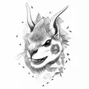 âncora com arco e flecha  tattoo design idea