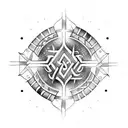 half sleeve tattoo, Nordic, Viking, runes tattoo design idea
