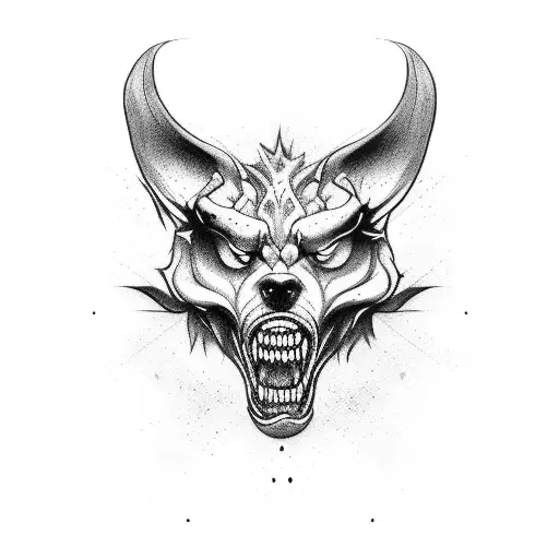 cerberus tattoo design idea