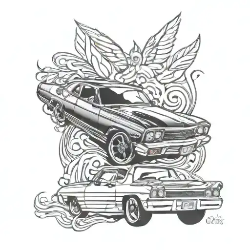 chevrolet impala tattoo design idea
