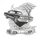 chevrolet impala tattoo design idea