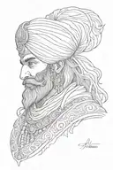 sikh warrior tattoo design idea
