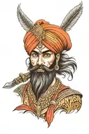 sikh warrior tattoo design idea