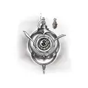 Harry Potter Time Turner with Strawberry plant tattoo design idea