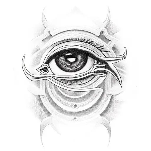 Eye of Horus tattoo design idea