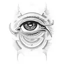 Eye of Horus tattoo design idea
