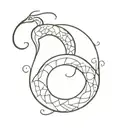 Morrocan Worm  tattoo design idea