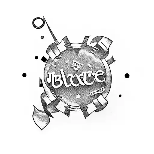 A graffiti-inspired tattoo featuring the word 'Impulsive' in a bold and edgy lettering style tattoo design idea