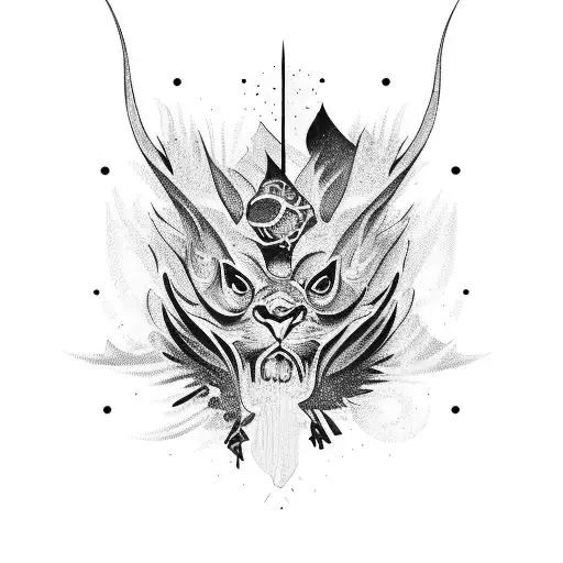 A bold and dynamic design featuring the word 'Impulsive' in a unique freehand lettering style tattoo design idea