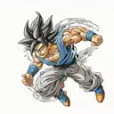 goku ultra instinct tattoo design idea