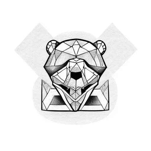 Teddy Bear with a skull tattoo design idea