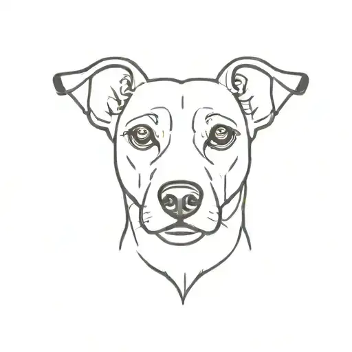 Jack Russell Terrier tattoo design idea