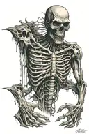 Pectoral tattoo design idea