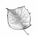 Leaf tattoo design idea