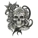 trust no one tattoo design idea