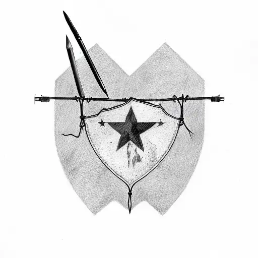 texas come and take it barbed wire tattoo design idea
