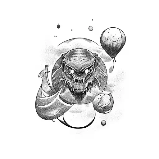 fantasy island  tattoo design idea