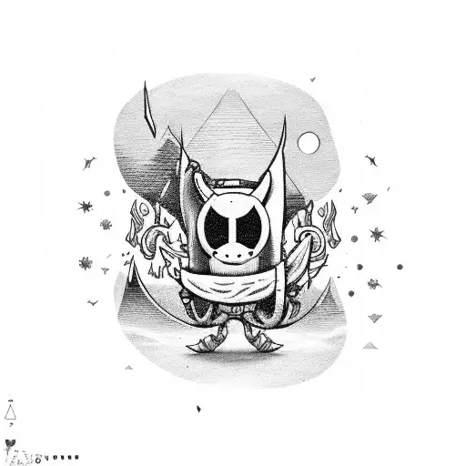 aventure time lich, fin and jake fight tattoo design idea