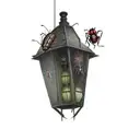 a lantern with spiders-cockroaches-ants-flies, dark-weird, the duality of life, apple,  tattoo design idea