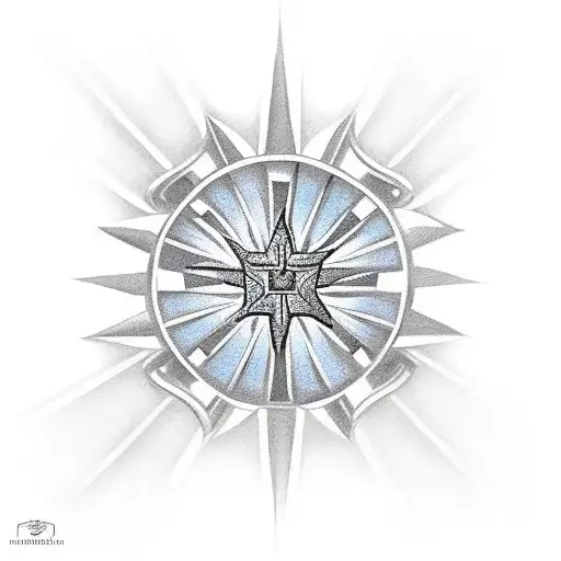 maltese cross tattoo design idea