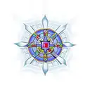 maltese cross tattoo design idea