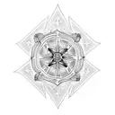 maltese cross tattoo design idea